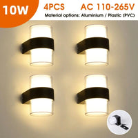 Applique LED étanche pour intérieur et extérieur | Marco Lucetti Circulaire Type B 4PC / Aluminium Acrylique / Blanc chaud (2700-3500K)