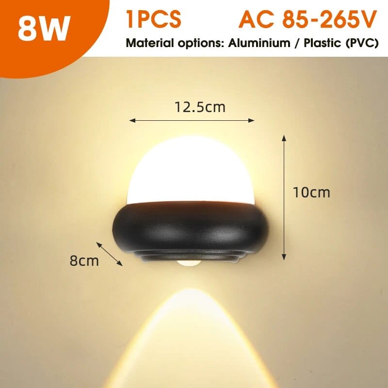 Applique LED étanche pour intérieur et extérieur | Marco Lucetti Type C 1 pièce / Aluminium Acrylique / Blanc chaud (2700-3500K)