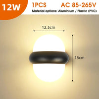 Applique LED étanche pour intérieur et extérieur | Marco Lucetti Type D 1 pièce / Aluminium Acrylique / Blanc chaud (2700-3500K)