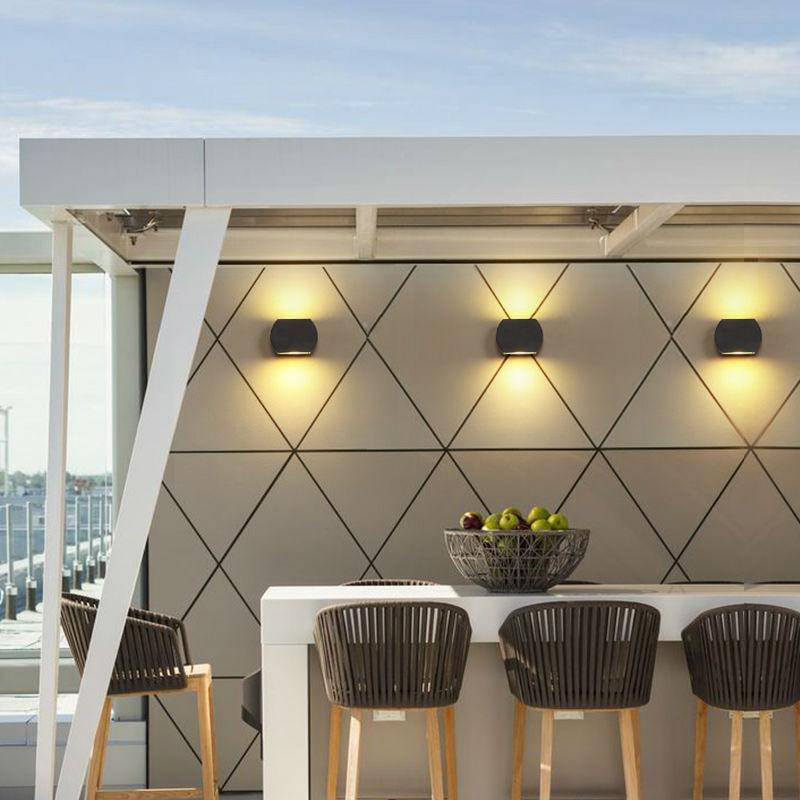 Applique LED extérieure moderne en aluminium arrondi | Marco Lucetti