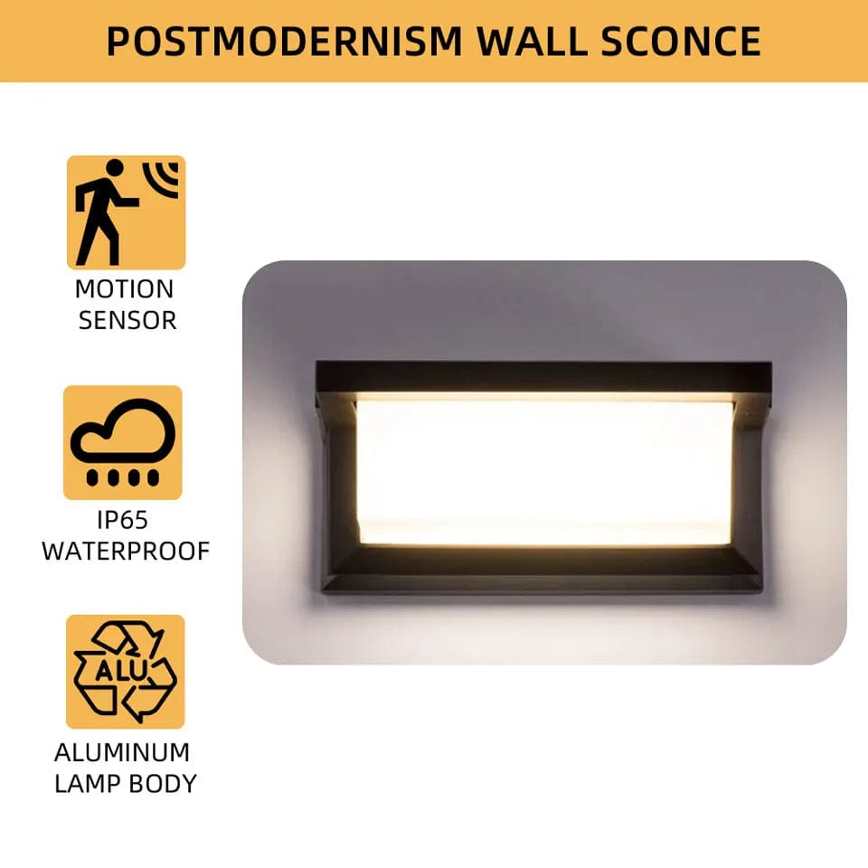 Applique LED infrarouge étanche pour extérieur : aluminium murale. | Marco Lucetti