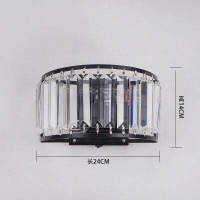 Applique LED Loft Crystal Curve | Marco Lucetti Noir