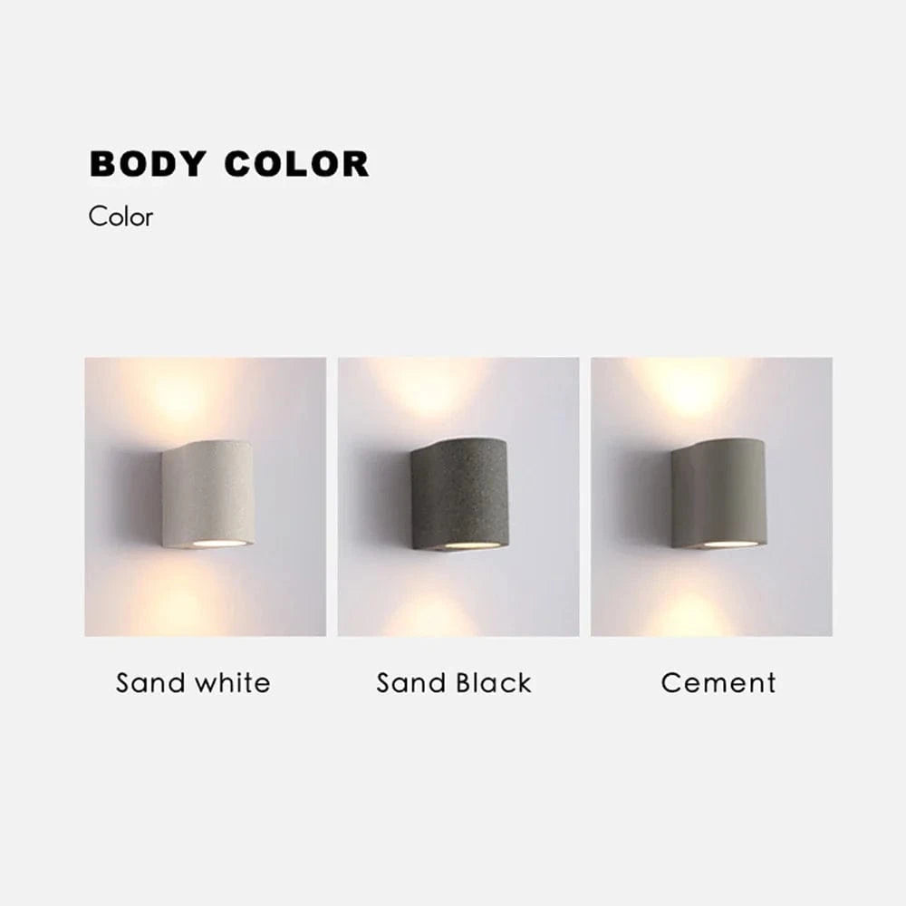 Applique LED minimaliste en ciment et pierre - Éclairage contemporain de qualité | Marco Lucetti