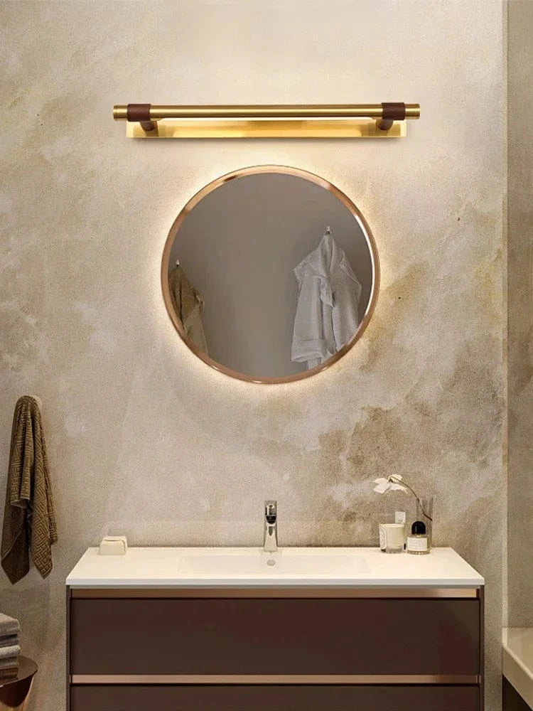 Applique LED moderne en cuivre pour miroir de salle de bains | Marco Lucetti