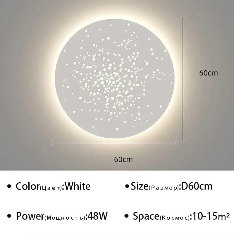 Applique LED murale moderne décorative pour fond d'art - Illuminez votre espace | Marco Lucetti