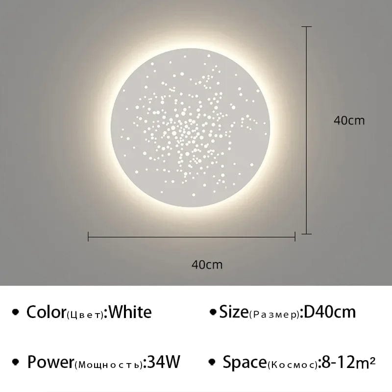 Applique LED murale moderne décorative pour fond d'art - Illuminez votre espace | Marco Lucetti