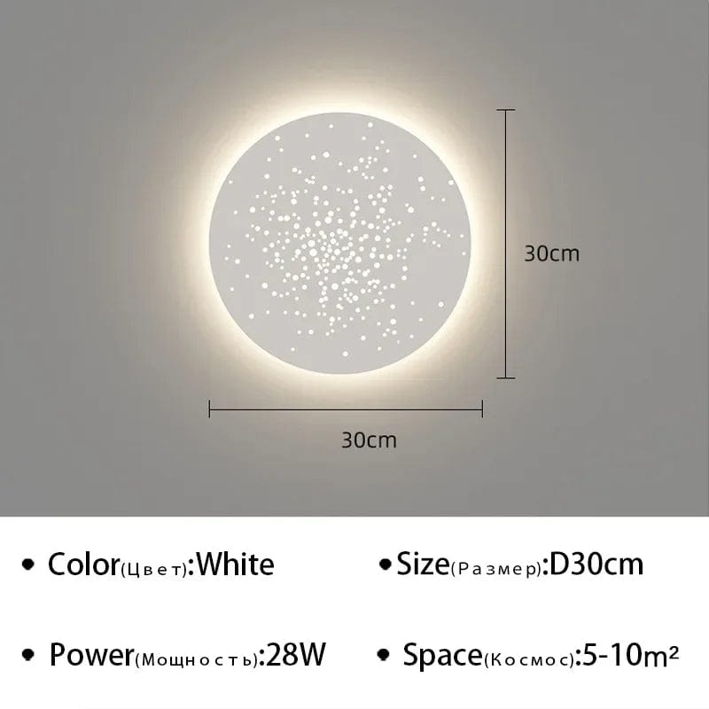 Applique LED murale moderne décorative pour fond d'art - Illuminez votre espace | Marco Lucetti