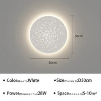 Applique LED murale moderne décorative pour fond d'art - Illuminez votre espace | Marco Lucetti