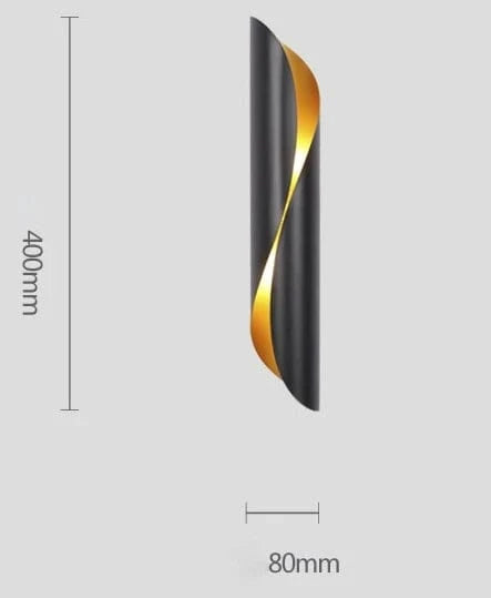 Applique LED Nordika Luxe | Marco Lucetti Noir-40cm / Blanc chaud (2700-3500K)