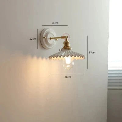 Applique LED nordique cuivre blanc. | Marco Lucetti Céramique 1