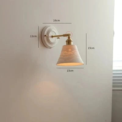 Applique LED nordique cuivre blanc. | Marco Lucetti Céramique 3