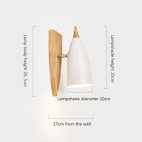 Applique LED nordique pour chambre et couloir en bois naturel | Marco Lucetti