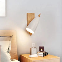 Applique LED nordique pour chambre et couloir en bois naturel | Marco Lucetti
