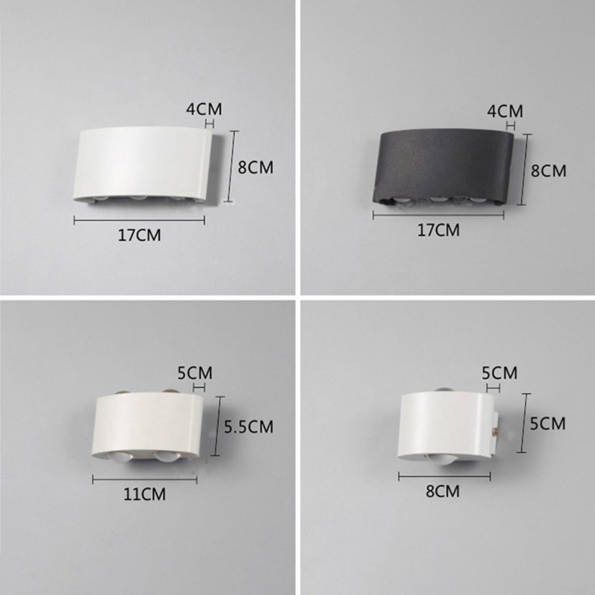 Applique LED Porch - Disponible en noir ou blanc | Marco Lucetti