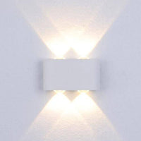 Applique LED Porch - Disponible en noir ou blanc | Marco Lucetti Double - Blanc / Froide