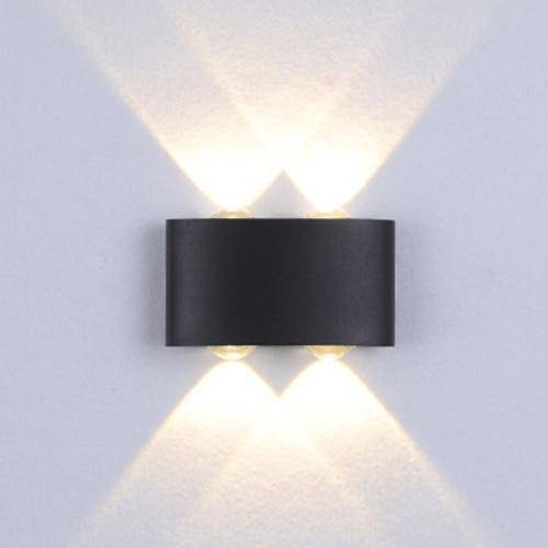 Applique LED Porch - Disponible en noir ou blanc | Marco Lucetti Double - Noir / Froide