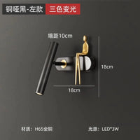 Applique LED Post-Moderne Luxe - Éclairage Décoratif | Marco Lucetti Noir gauche