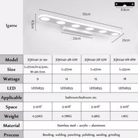 Applique LED pour vanité et miroir (divers modèles) | Marco Lucetti