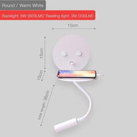 Applique LED Spot Réglable avec Tablettes et USB | Marco Lucetti
