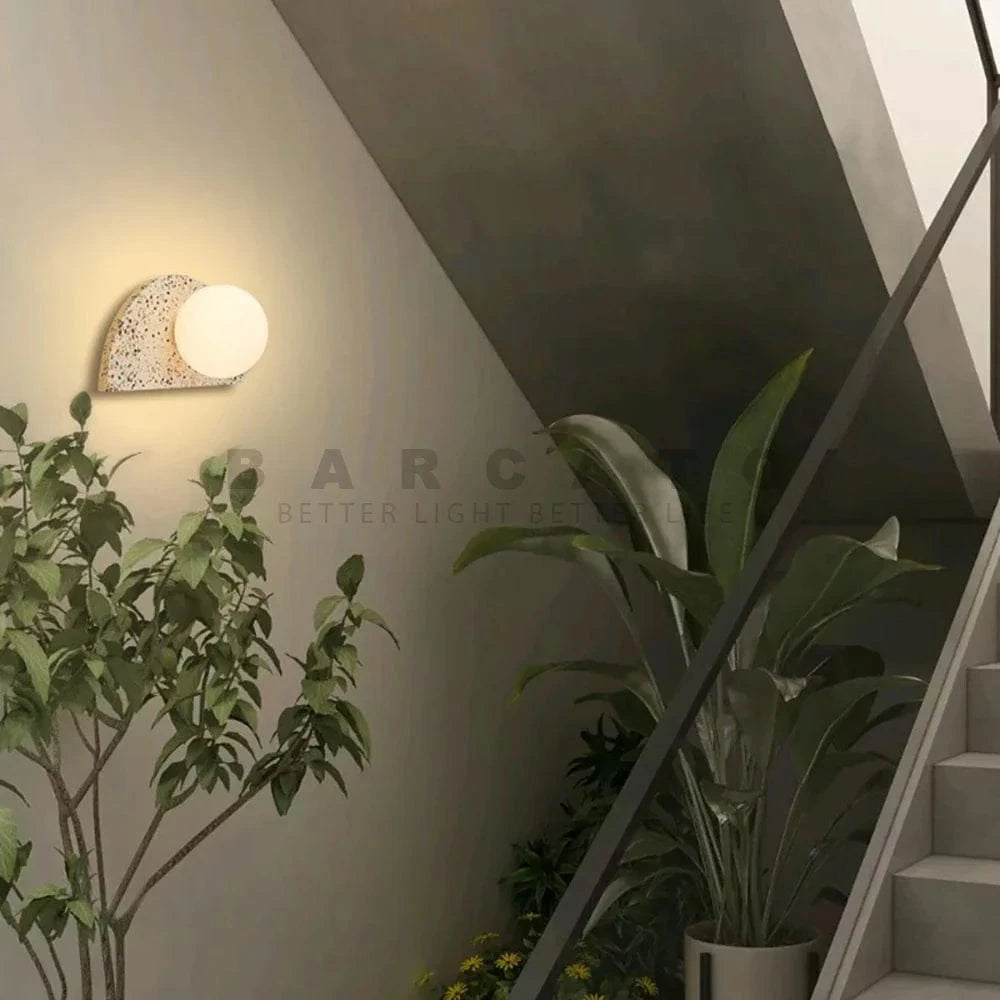 Applique LED Terrazzo Japonais - Ambiance Rétro | Marco Lucetti