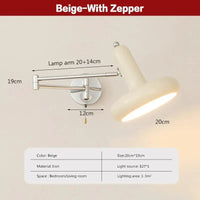 Applique LED Vent Rétractable Crème Medieval | Marco Lucetti A3 / Pas de Blub