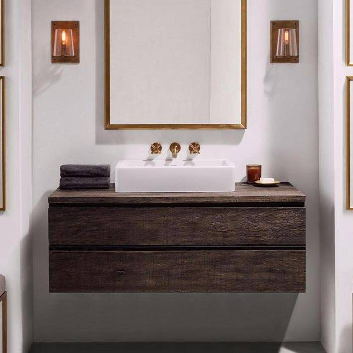 Applique métal vintage avec abat-jour verre | Marco Lucetti