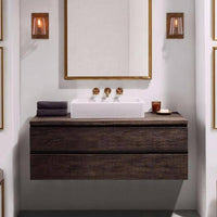 Applique métal vintage avec abat-jour verre | Marco Lucetti