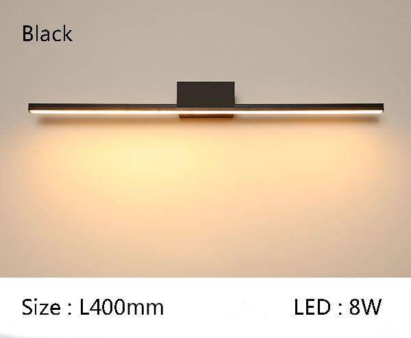 Applique Miroir LED pour Salle de Bain | Marco Lucetti Noir - 40cm / Chaude