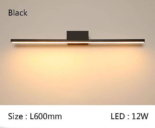 Applique Miroir LED pour Salle de Bain | Marco Lucetti Noir - 60cm / Chaude