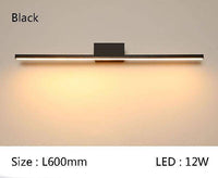 Applique Miroir LED pour Salle de Bain | Marco Lucetti Noir - 60cm / Chaude