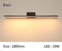 Applique Miroir LED pour Salle de Bain | Marco Lucetti Noir - 80cm / Chaude