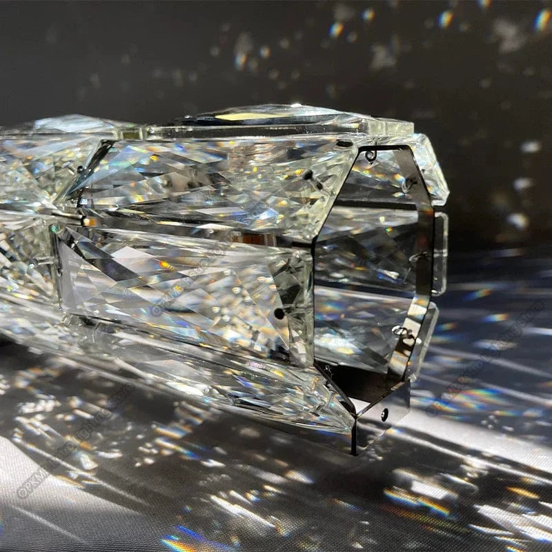 Applique moderne de luxe en cristal pour salon et chambre : Lampe murale LED nordique. | Marco Lucetti