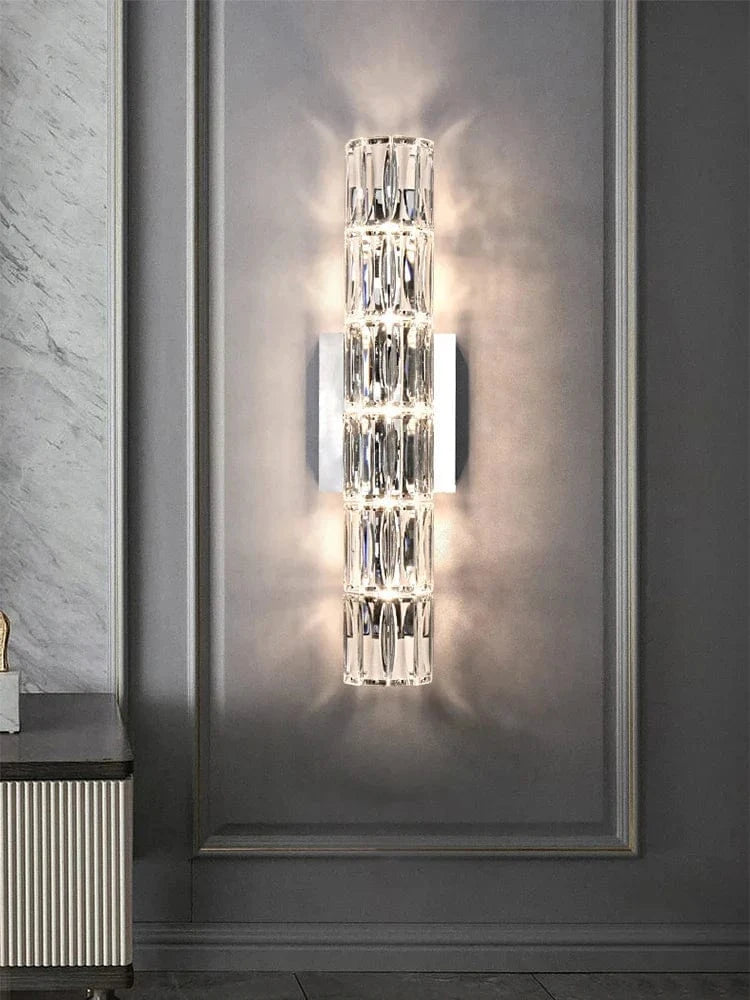 Applique moderne de luxe en cristal pour salon et chambre : Lampe murale LED nordique. | Marco Lucetti