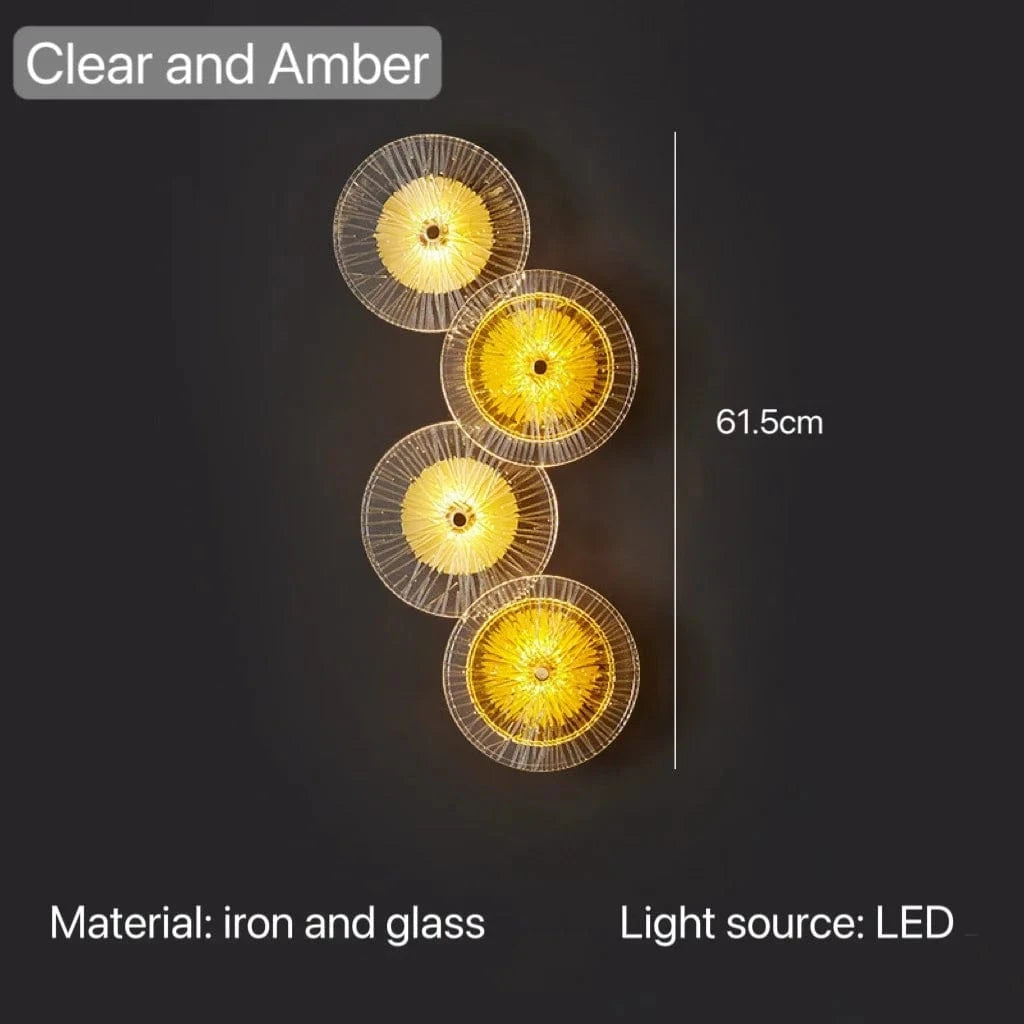 Applique moderne pour salon et chambre avec décor créatif et lumière LED efficiente | Marco Lucetti 4 têtes