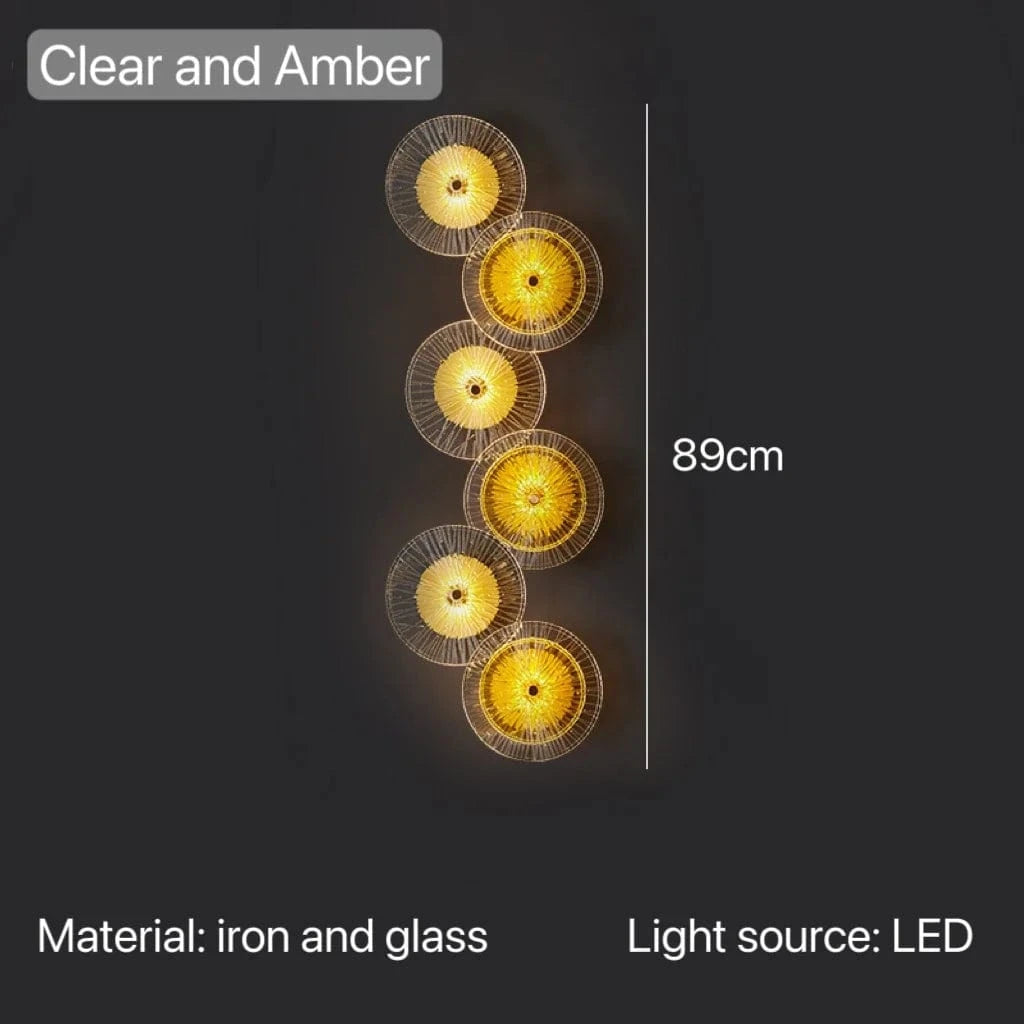 Applique moderne pour salon et chambre avec décor créatif et lumière LED efficiente | Marco Lucetti 6 têtes