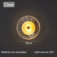 Applique moderne pour salon et chambre avec décor créatif et lumière LED efficiente | Marco Lucetti Verre monocouche