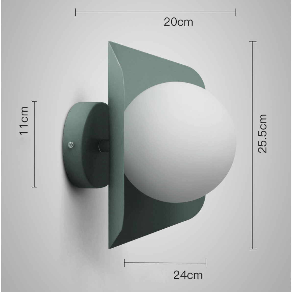 Applique Morden Minimalist avec boule LED Blanche et Couleurs | Marco Lucetti