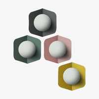 Applique Morden Minimalist avec boule LED Blanche et Couleurs | Marco Lucetti