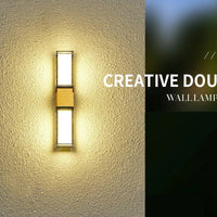 Applique murale 12W extérieur étanche IP65 - Pour Porte d'Entrée, Jardin, Porche - Villa, Hôtel, Restaurant | Marco Lucetti Blanc chaud 3000K / 110 V à intensité variable.