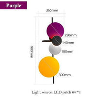 Applique murale à LED Lasha en métal coloré | Marco Lucetti Violet