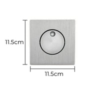 Applique Murale à LED Rotative à 350° | Marco Lucetti Carré argenté / Blanc chaud (2700-3500K)