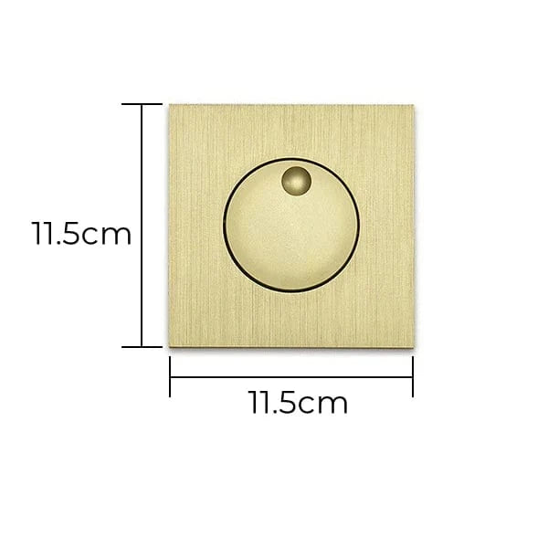 Applique Murale à LED Rotative à 350° | Marco Lucetti Carré de Bronze / Blanc chaud (2700-3500K)