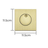 Applique Murale à LED Rotative à 350° | Marco Lucetti Carré de Bronze / Blanc chaud (2700-3500K)