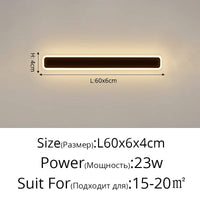 Applique murale à longue bande moderne et minimaliste - Idéale pour le salon, la TV et la chambre | Marco Lucetti