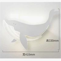 Applique murale acrylique motif dauphin lapin pour enfants - Éclairage ludique | Marco Lucetti