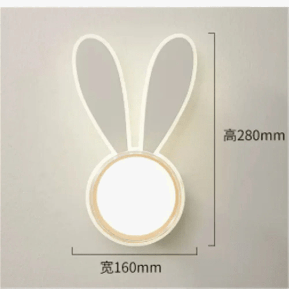 Applique murale acrylique motif dauphin lapin pour enfants - Éclairage ludique | Marco Lucetti