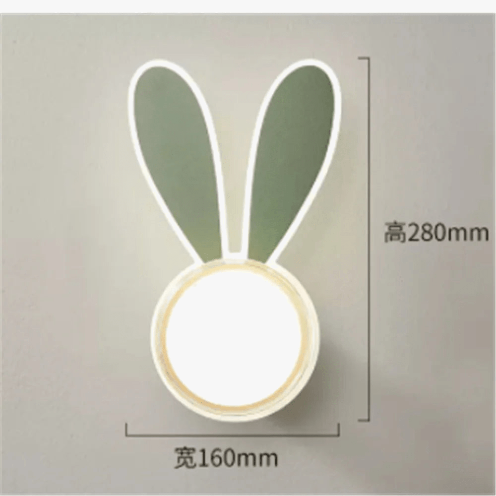 Applique murale acrylique motif dauphin lapin pour enfants - Éclairage ludique | Marco Lucetti