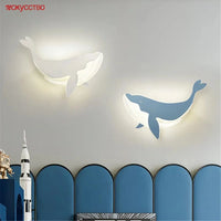 Applique murale acrylique motif dauphin lapin pour enfants - Éclairage ludique | Marco Lucetti