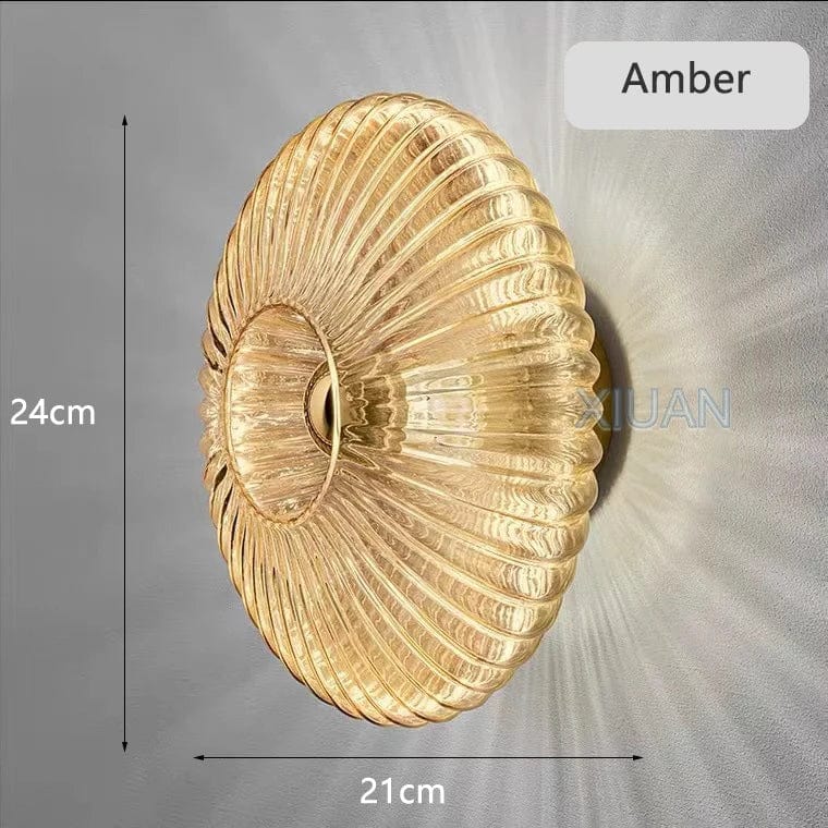 Applique Murale Ambre Gris Blanc | Marco Lucetti Ambre