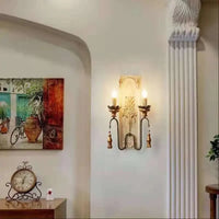 Applique murale American Heritage en bois massif vintage | Marco Lucetti